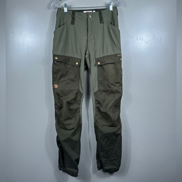 Fjallraven Pants - Fjallraven Women’s Keb Trousers Curved - Deep Forest / Laurel Green Size 4